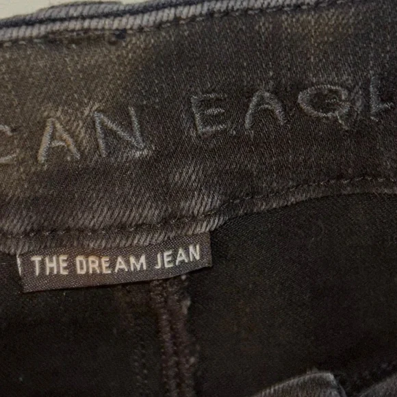 American Eagle Black Ripped Jeans Size: 6 Regular - Picture 4 of 4